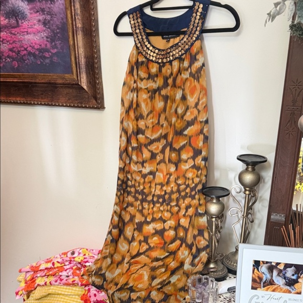 Mlle Gabrielle Vibrant Animal Print Maxi Dress flawed 💎